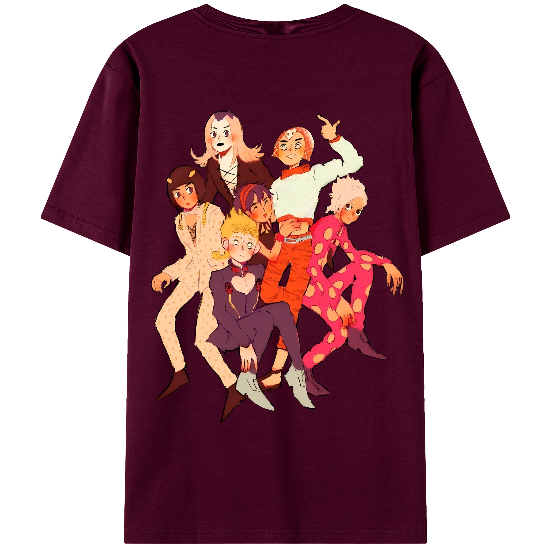 （画像用） ジョジョの奇妙な冒険 JoJo's Bizarre Adventure レディース半袖Tシャツ(バックプリント)